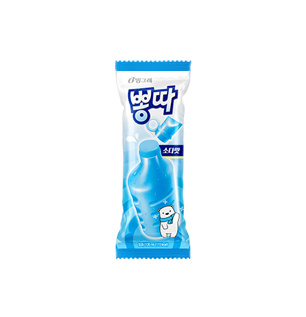 [빙그레] 뽕따 소다맛 130g / [Bingrae] Bbongdda, Soda-Eis 130g