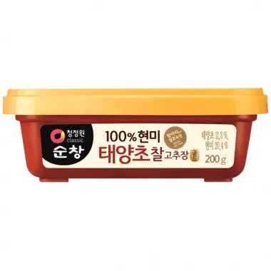 [청정원] 순창 현미 태양초 찰고추장 200g / [Cheongjeonwon] Gochunjang, koreanische Chilipaste 200g