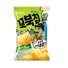 [오리온] 꼬북칩 콘스프맛 80g / [Orion] Kkobukchip(Cornsoup), knusprige und weiche Chips mit Maissuppengeschmack 80g