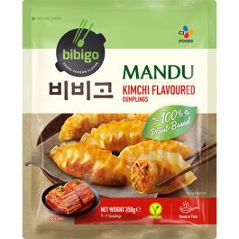 [비비고] 비건 김치맛 만두 350g / [BIBIGO] Kimchi Flavoured Dumplings 350g