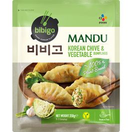 [비비고] 비건 부추만두 350g / [BIBIGO] Vegane Teigtaschen mit Knoblauch-Schnittlauch 350g