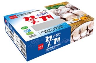 [왕] 손질한 꽃게 545g / [Wang] Tomak Kkotge, geschnittene Krabben 545g