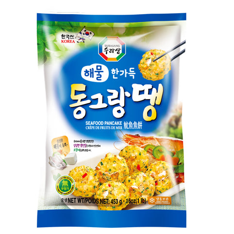 [수라상] 해물 한가득 동그랑땡 453g / [Surasang] Donggrangddeng, koreanische Frikadellen mit Meeresfrüchten 453g