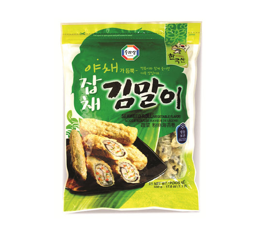 [수라상] 야채 김말이 500g / [Surasang] Yachae Gimmari, frittierte Algenrolle mit Glasnudel- und Gemüsefüllung 500g