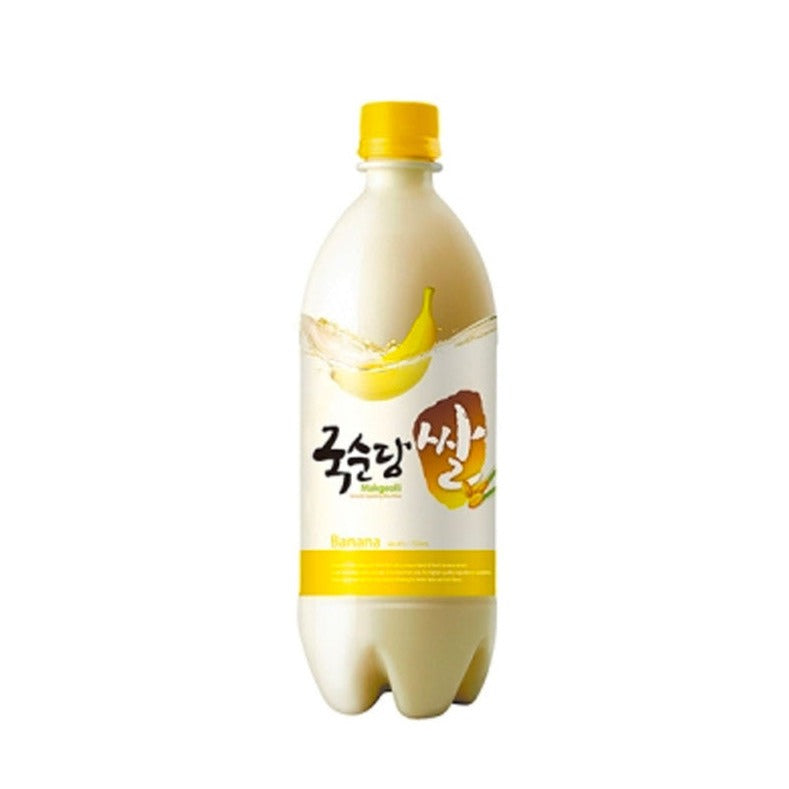 [국순당] 바나나 막걸리 750ml, 4% / [Kooksoondang] Makgeolli Banane 750ml Alk 4%