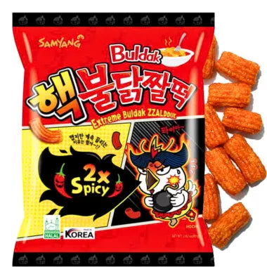 [삼양] 핵불닭짤떡 80g / [Samyang] Hekbuldak Zzaldduk, Hekbuldak-Snack, 2x schärfer 80g