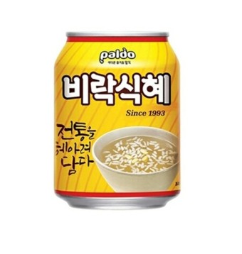 [팔도] 비락식혜 238ml / [Paldo] Shikhye, koreanisches fermentiertes Reisgetränk 238ml